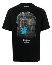 Palm Angels Jungle Print Organic Cotton T Shirt