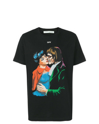 Off-White Kiss Graphic Print T Shirt