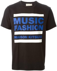 Kitsune Maison Kitsun Music Fashion Print T Shirt