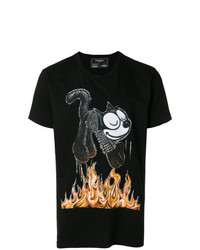 Dom Rebel Kitty Print T Shirt