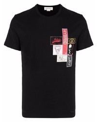 Alexander McQueen Labels Stamp Print T Shirt