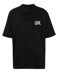 Unravel Project Lax Distress Printed T Shirt
