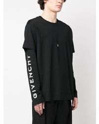 Givenchy Layered Logo Print T Shirt