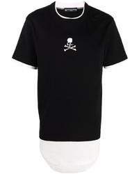 Mastermind World Layered Skull Print T Shirt