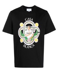 Casablanca Le Joueur Organic Cotton T Shirt