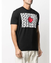 DSQUARED2 Leaf Print T Shirt