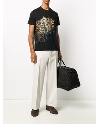 Etro Leopard Print Cotton T Shirt