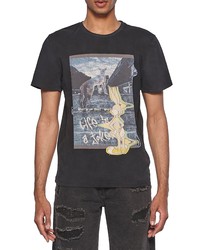 ELEVENPARIS Life Is A Joke Cotton Graphic Tee In Black Washed At Nordstrom