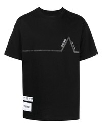 Izzue Line Logo Print T Shirt