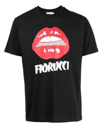 Fiorucci Lips Logo Print T Shirt