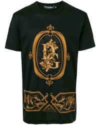 Dolce & Gabbana Logo Baroque Print T Shirt
