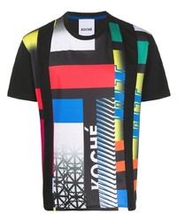 Koché Logo Colour Block T Shirt