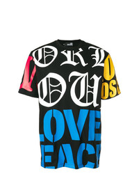 Love Moschino Logo Colour Block T Shirt