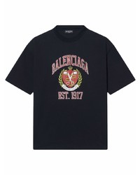 Balenciaga Logo Crest Print T Shirt