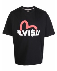 Evisu Logo Crew Neck T Shirt