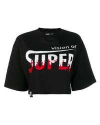 Vision Of Super Logo Cropped T Shirt