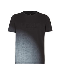 Fendi Logo Graduated Print Jersey T Shirt