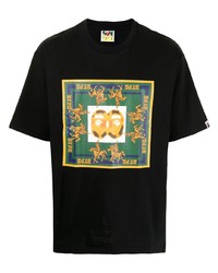 A Bathing Ape Logo Graphic Print Cotton T Shirt