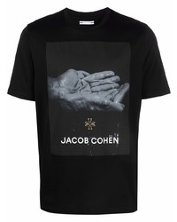 Jacob Cohen Logo Graphic Print Cotton T Shirt