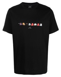 PS Paul Smith Logo Graphic Print Organic Cotton T Shirt