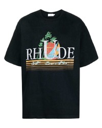 Rhude Logo Graphic Print T Shirt