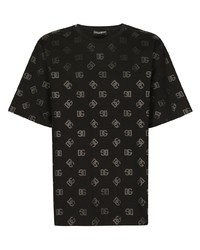 Dolce & Gabbana Logo Monogram Print T Shirt