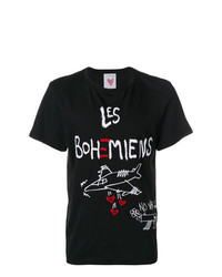 Les Bohemiens Logo Motif T Shirt