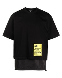 DSQUARED2 Logo Patch Removable Panel T Shirt
