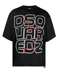 DSQUARED2 Logo Print Boxy T Shirt