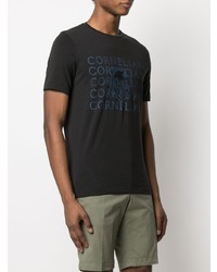 Corneliani Logo Print Cotton T Shirt