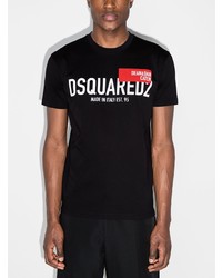 DSQUARED2 Logo Print Cotton T Shirt