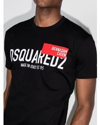 DSQUARED2 Logo Print Cotton T Shirt