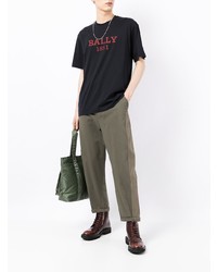 Bally Logo Print Cotton T Shirt