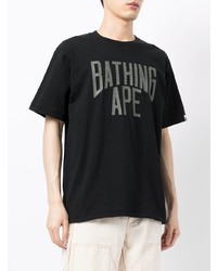 A Bathing Ape Logo Print Cotton T Shirt