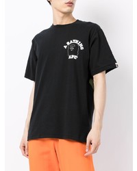 A Bathing Ape Logo Print Cotton T Shirt