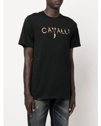 Roberto Cavalli Logo Print Cotton T Shirt