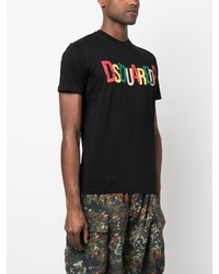 DSQUARED2 Logo Print Cotton T Shirt