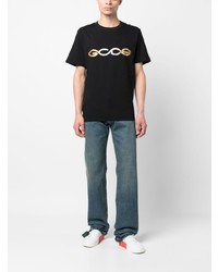 Gcds Logo Print Cotton T Shirt