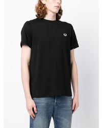 Fred Perry Logo Print Cotton T Shirt