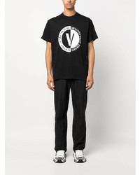 VERSACE JEANS COUTURE Logo Print Cotton T Shirt