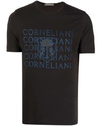 Corneliani Logo Print Cotton T Shirt