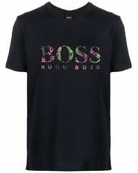 BOSS Logo Print Cotton T Shirt