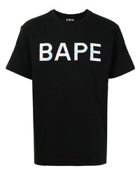 A Bathing Ape Logo Print Cotton T Shirt