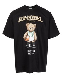 DOMREBEL Logo Print Cotton T Shirt