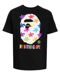 A Bathing Ape Logo Print Cotton T Shirt