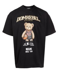 DOMREBEL Logo Print Cotton T Shirt