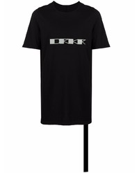 Rick Owens DRKSHDW Logo Print Cotton T Shirt
