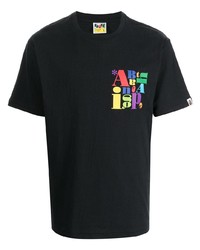 A Bathing Ape Logo Print Cotton T Shirt