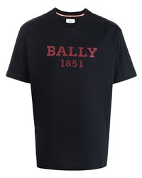 Bally Logo Print Cotton T Shirt