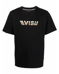 Evisu Logo Print Cotton T Shirt